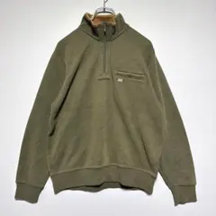 ミチコロンドン　美品　オリーブグリーン ハーフジップセーター　薄手　さらっと着用