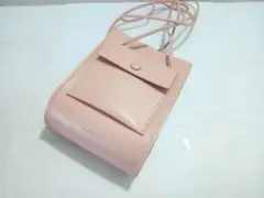MARROW レザー ショルダーバッグ ピンクのサムネイル