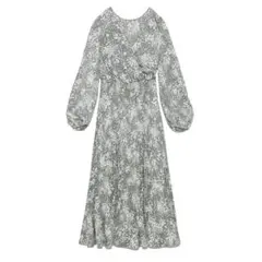 2wayサテンジャガードワンピース