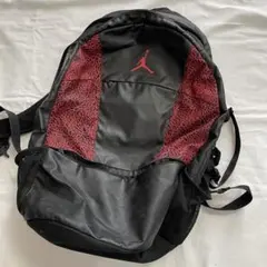 【人気】JORDAN ジョーダン バックパック リュック エレファント柄 黒×赤