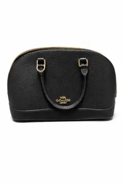 コーチ レザーショルダーバッグ　ブラック