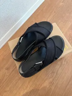 IENA クロスストラップサンダル 245 黒