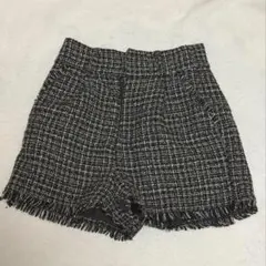Chico ツイード ショートパンツ フリーサイズ ミニ丈 レディース