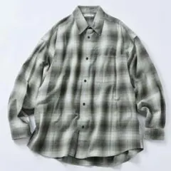 FREAK'S STORE シャツRelax Fit オンブレチェック Mサイズ