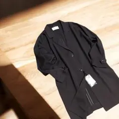 【タグ付未使用】MOUSSY マウジー 薄手 チェスターコート 黒 サイズ1 S