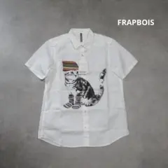 FRAPBOIS / 美品 ネコ プリント デザイン シャツ 半袖 ユニセックスのサムネイル