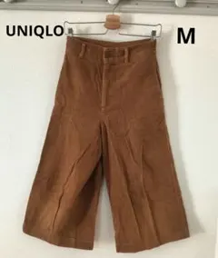 ユニクロ コーデュロイ ガウチョパンツ キャメル Mサイズ