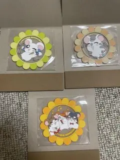 とっとこハム太郎 クリアラバーコースター2 リボンちゃん　こうしくん　まいどくん