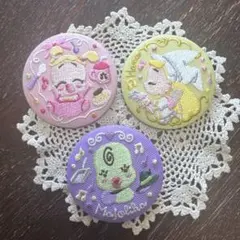 おジャ魔女どれみ　刺繍缶バッチ