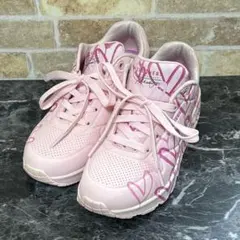 【726】✨美品✨　希少　SKECHERS スニーカー　ピンク ハート柄