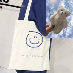 スマイリーフェイス トートバッグ