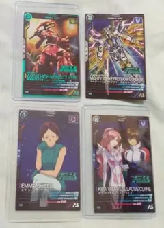 アセベ エマ&キララクス&マイフリガンダム＆高機動型ザクⅡ パラレル 箔有