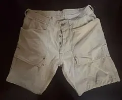 SASSAFRAS ベージュ カーゴショートパンツ