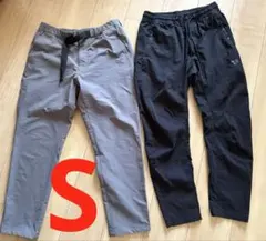 ニューバランス　グレーとNike STMT ウーブンパンツ ブラック2枚セット