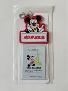 東京ディズニーランド　フロンティアウッドクラフト ミッキー チケットホルダーのサムネイル
