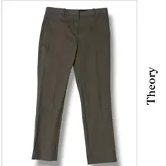 セオリー ストレッチキャンバス テーパードパンツ 00 カーキ TREECA
