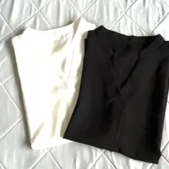 GUシャツ2枚セット　春夏　黒＆白