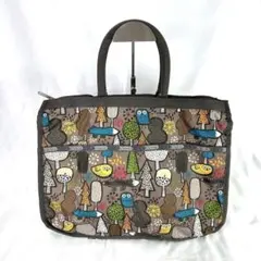 レスポートサック　2way ハンドバッグ ショルダーバッグ　大容量　アニマル