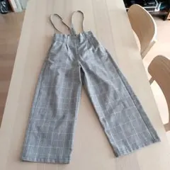 グローバルワーク　チェック柄 サロペット 130サイズ