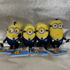 ミニオン　ぬいぐるみ マスコット　4体セット　SEGA ユニバーサルジャパン