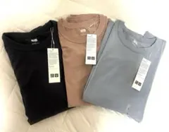 新品未使用タグ付 UNIQLO Uクルーネック半袖Tシャツ Lサイズ3枚セット