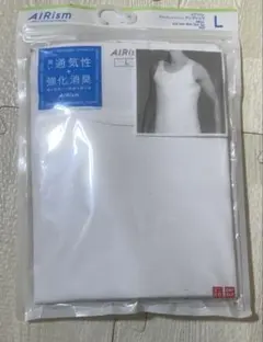 ユニクロ エアリズム デオドラントメッシュ タンクトップ メンズ Lサイズ