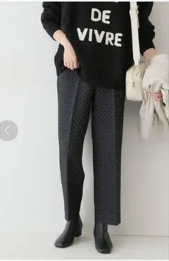 SLOBE IENA 　ラメドットジャガード　パンツ　スローブイエナ　スラックス