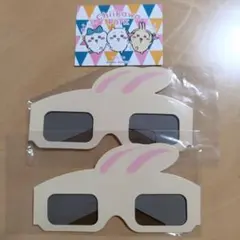 ちいかわパーク うさぎサングラス 2個セット ステッカー