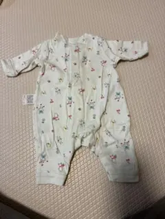 ユニクロ　動物柄 コットンロンパース 60cm