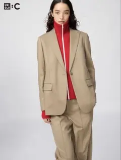 テーラードジャケット　ユニクロ　Ｌサイズ ベージュ