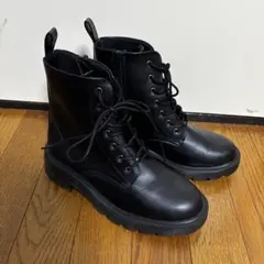 ブラックレースアップブーツ Mサイズ