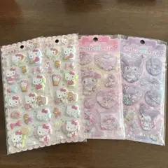 韓国正規品ウォーターシールクロミ&マイメロ正規品ぷっくりシールハローキティ