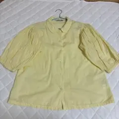 [UNIQLO×JW ANDERSON] イエロー パフスリーブシャツ Mサイズ