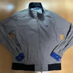 FRED PERRY ギンガムチェック ジップアップブルゾン Lのサムネイル