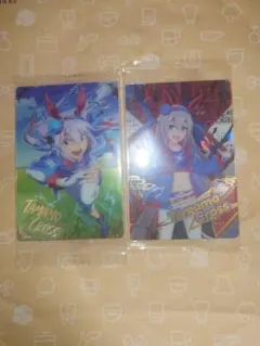 タマモクロス　ツインウエハース　　カード　2点セット