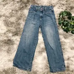 LOVETOXIC ラブトキシック ワイド デニム パンツ ジーンズ S 140のサムネイル
