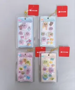 タイトー限定 おぱんちゅうさぎ うるちゅるシール ミニチュアキーホルダー 4種類のサムネイル