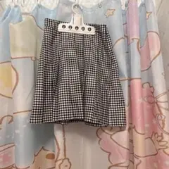 ギンガムチェック プリーツミニスカート