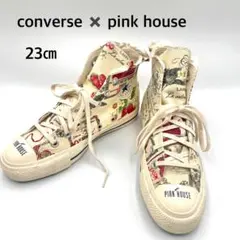 コンバースPINK HOUSE ピンクハウス ハイカットスニーカー 23cmのサムネイル