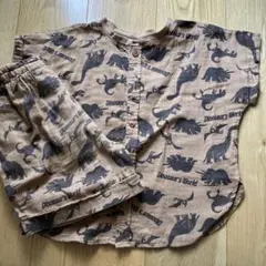 キッズ　パジャマ　半袖　夏物　恐竜　男の子　120センチ　ガーゼのサムネイル