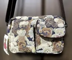 【新品タグ付】ヤマト屋　ラビラビテディ　ゴブランショルダーバッグのサムネイル