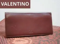 VALENTINO ヴァレンティノ ガラヴァーニ レザー 長財布 ワインレッドのサムネイル