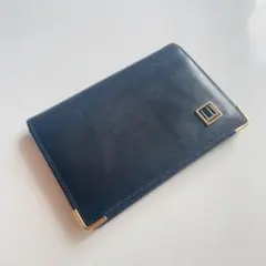 dunhill ダンヒル 名刺入れ カードケース ブラック×ゴールド レザー