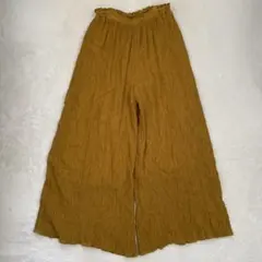 CEPO セポ イージーパンツ ワイド ゆったり ウエストゴム イエロー M