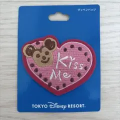 【新品】東京ディズニーリゾート ミッキー Kiss Me ワッペンバッジのサムネイル