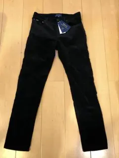 新品未使用 160cm男子コーデュロイ長ズボン 黒 ラルフローレン