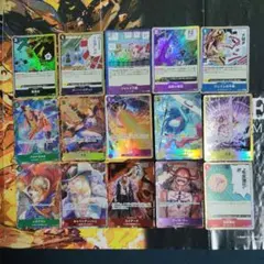 ポ*ン様 ワンピースカードゲーム パラレルまとめ売り 15枚セットのサムネイル