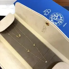 和光×ケイウノ×ディズニー k18 ダイヤ 0.04ct ネックレス 保証書付きのサムネイル