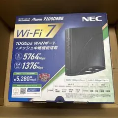 【保証あり】NEC Aterm PA-7200D8BE Wi-Fi 7 ルーター