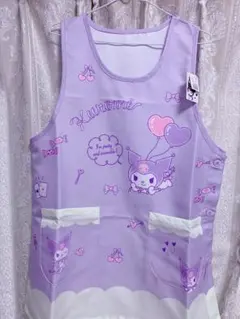 新品　未使用　タグ付　エプロン　割烹着　介護士　保育士　サンリオ　クロミちゃん